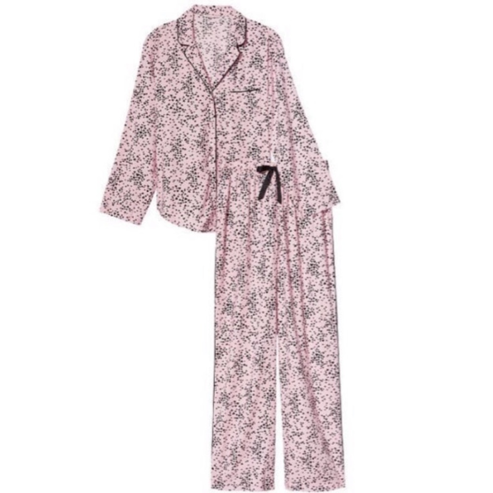 VS Babydoll Tiny Hearts Flannel Long Pajama Set (XXL) *PRICE FIRM*